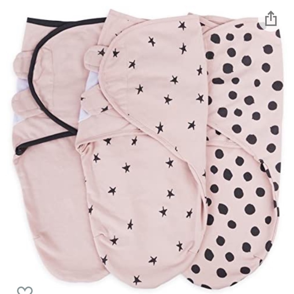 Elys & Co Velcro Wrap Swaddles 0-3 months Set of 3
